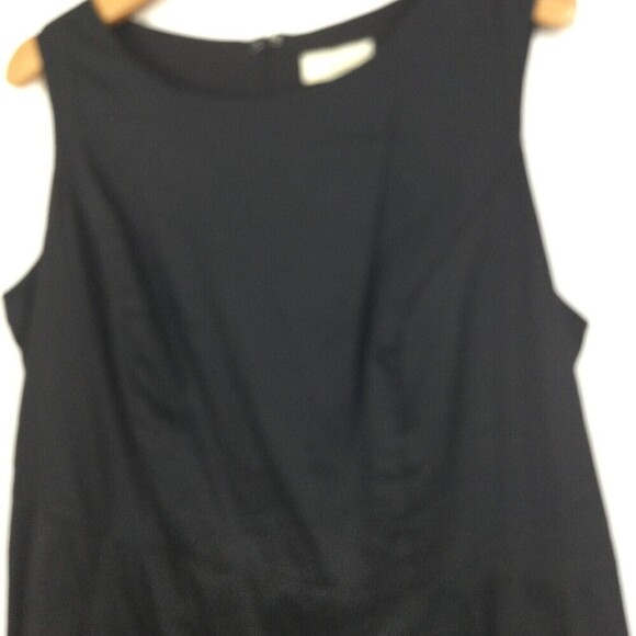 AppleSeeds Womens Sleeveless Lace Trim Hem Cotton Dress Black Plus Size 16W - Picture 2 of 11